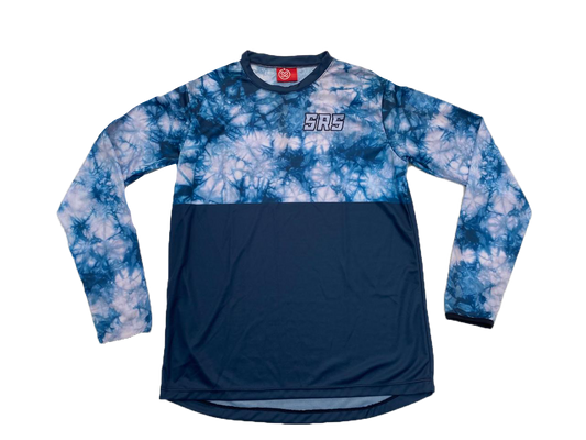 JERSEY BASIC - TIE DYE BLUE